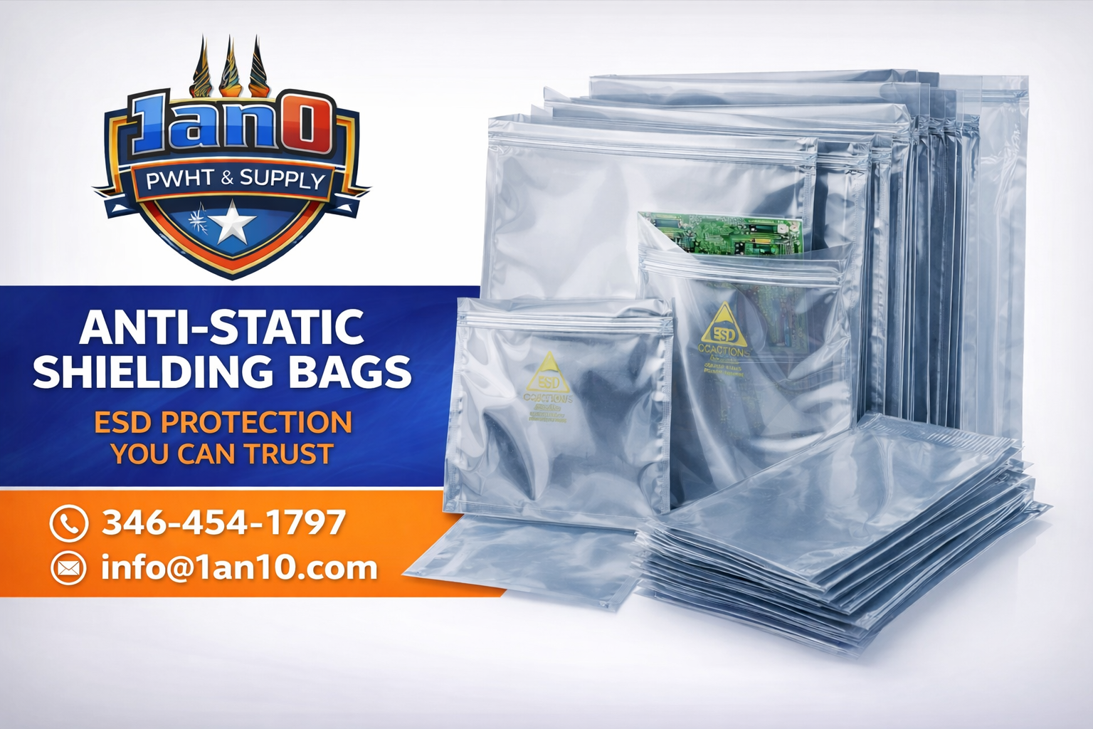 Anti-Static Shielding Bags – 1AN10 SUPPLY LLC