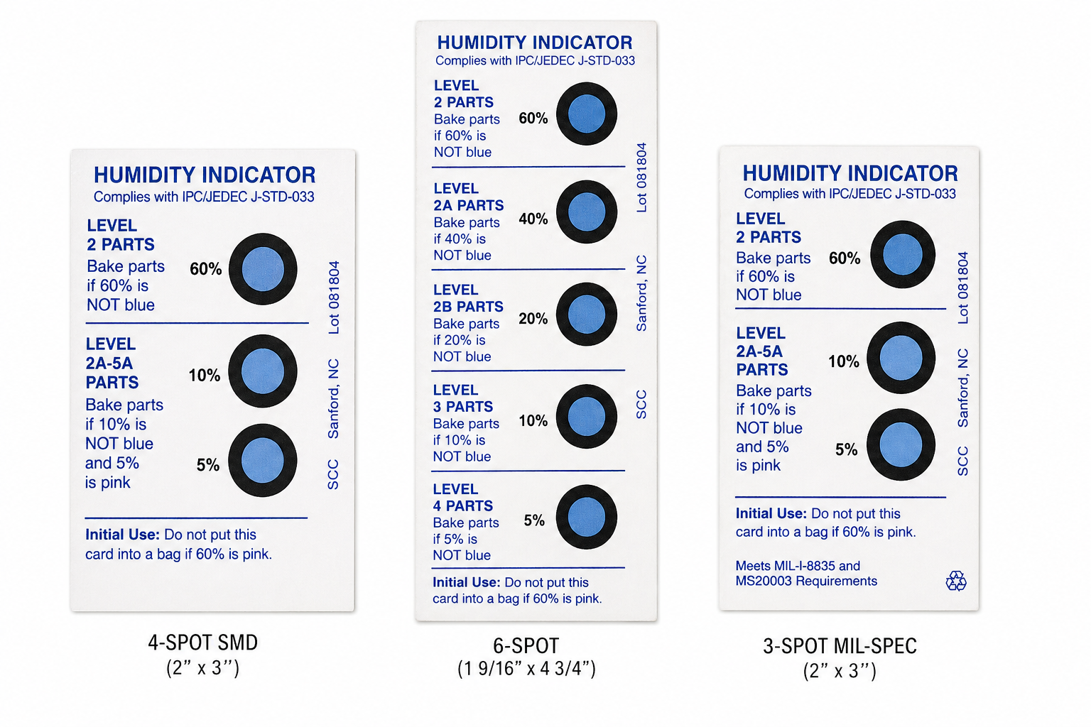 Humidity Indicator Cards – 1AN10 SUPPLY LLC